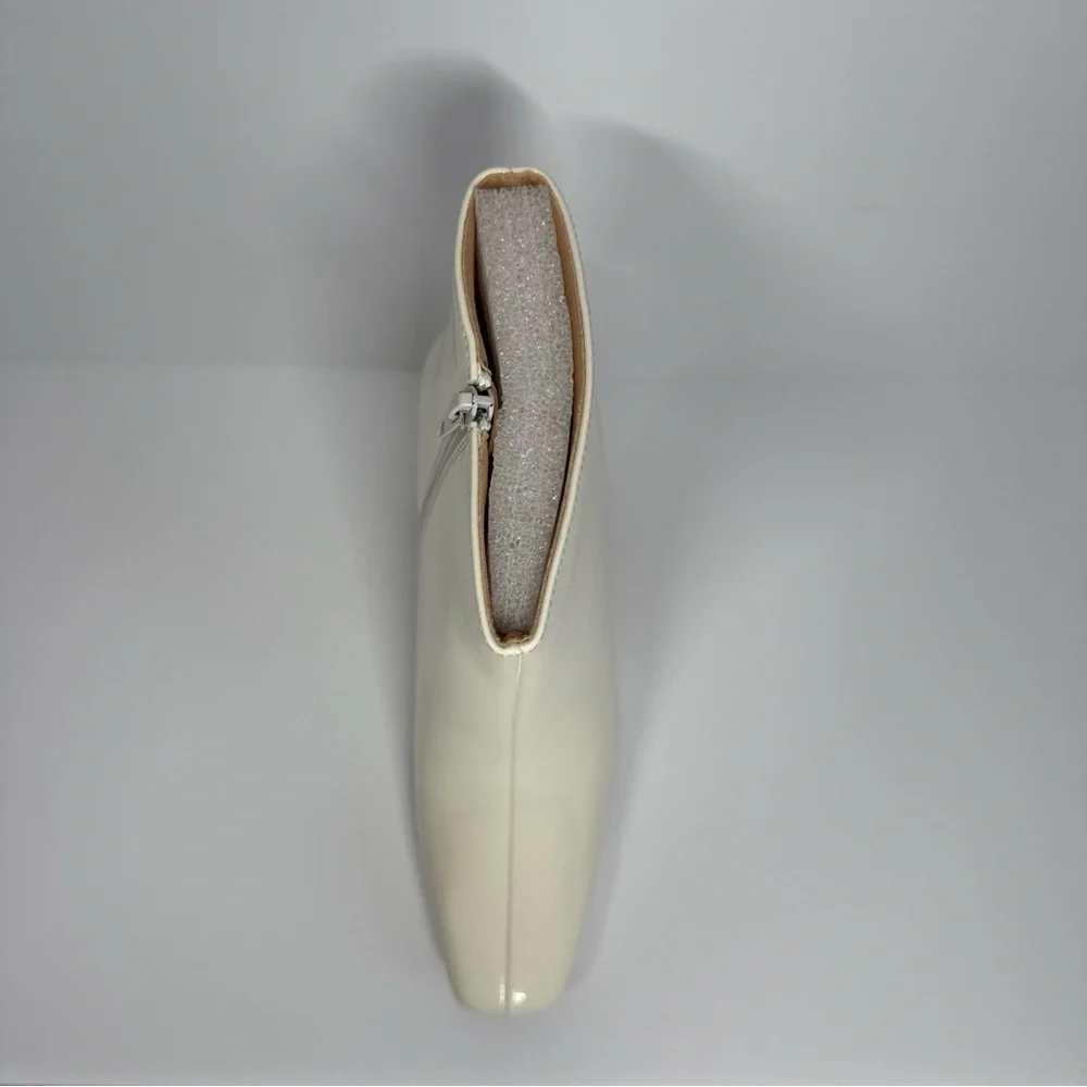 NEW Journee Collection Haylinn White Heeled Boots Size 9 US Tru Comfort Foam - Picture 6 of 12